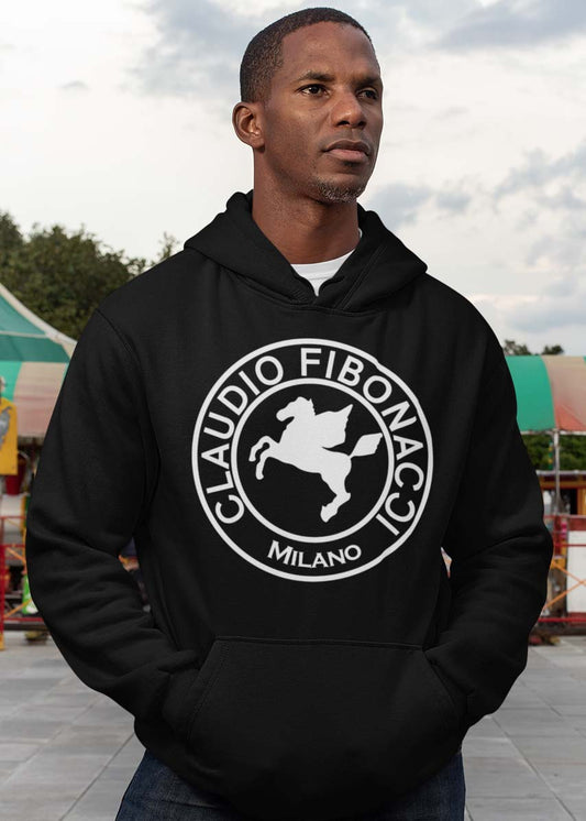 Men's Hoodie Claudio Fibonacci Rubber Logo
