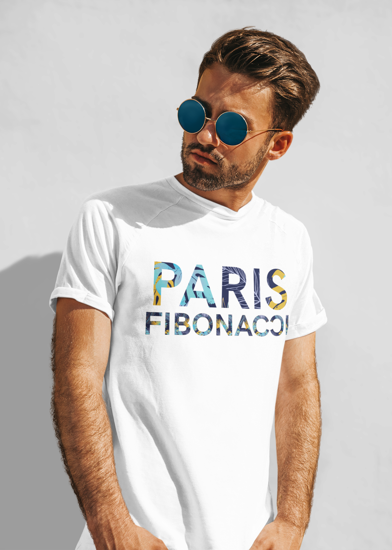 Monogram Cotton T-Shirt Tropical Pastel Pegasus