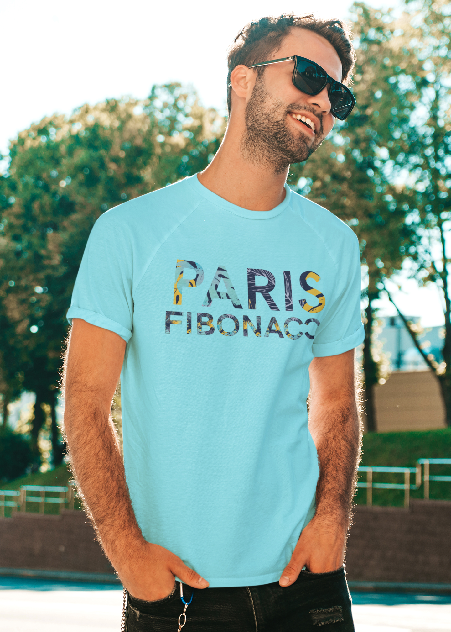 Monogram Cotton T-Shirt Tropical Pastel Pegasus