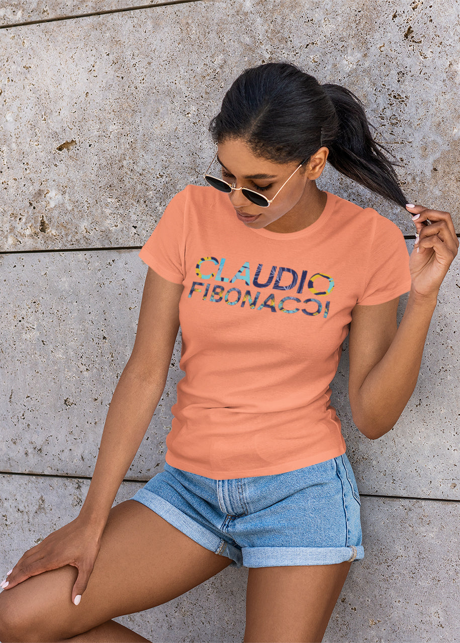Monogram Cotton T-Shirt Tropical Pastel Ladies