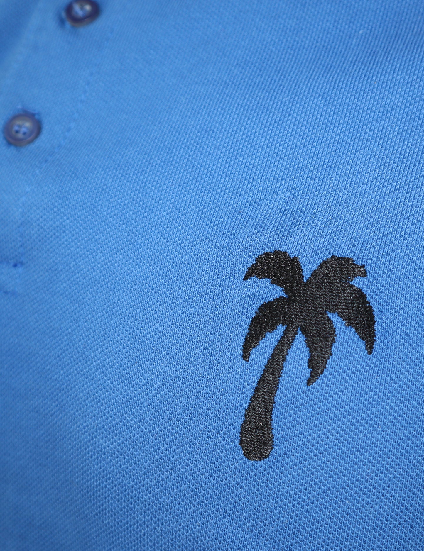 Palmtree Polo Shirt Black